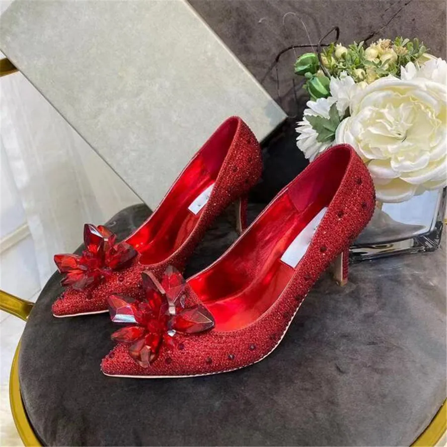 Classic Women Dress Shoes fashion good quality brand Leather high heel Weding shoe female Designer sandals Ladies Comfortable casual party pumps D9074