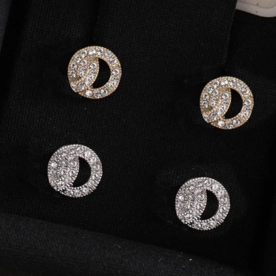 brincos de ouro moda brinco de diamante aretes para senhora festa de casamento amantes presente noivado jóias com caixa tem selos