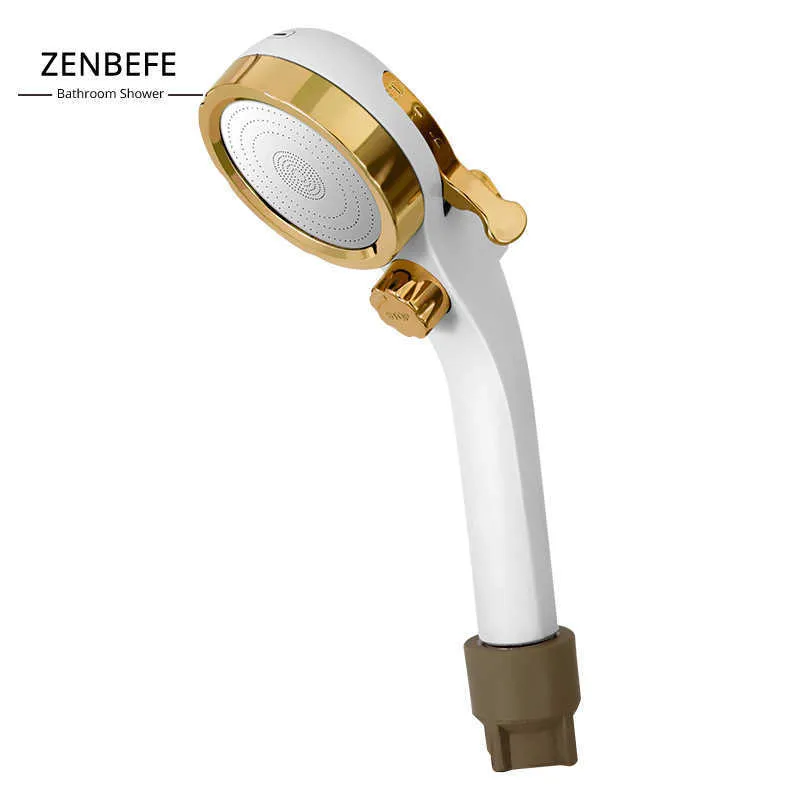 Zenbefe Superior Quality Dusch 3 Läge Bidet Head One-Key Vatten Stopp Rainfall Badrum Spa Massage 210724