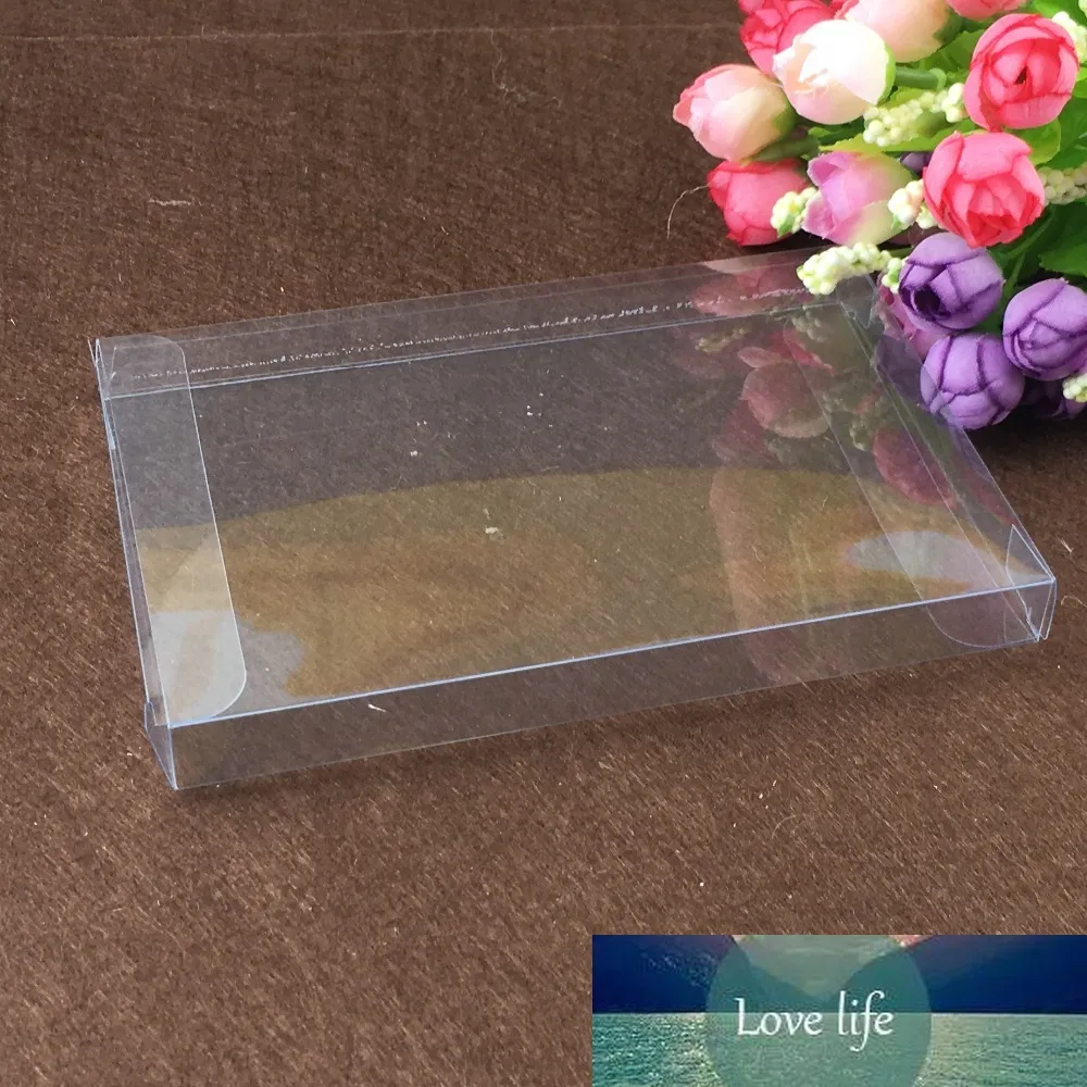 2.3 * 3.7 * 4.5см 50 шт. Прозрачные пластиковые пластиковые коробки PVC Schachtel прозрачный для конфеты / свадебные подарочные украшения Дисплей упаковки