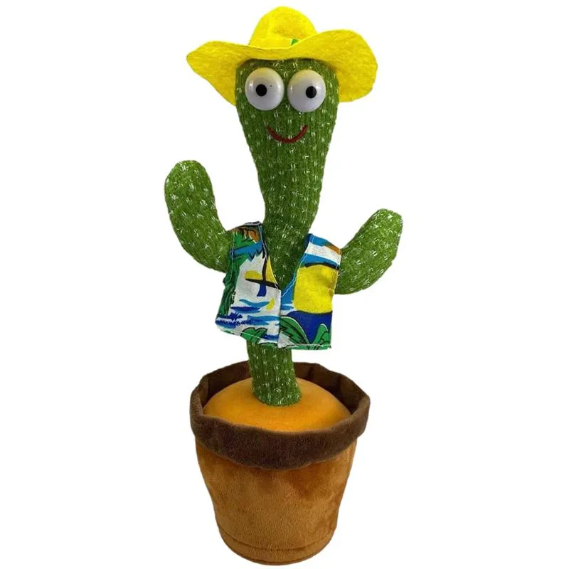 55% De Réduction Sur Le Jouet En Peluche En Peluche Cactus Parlant Chantant  Électronique Avec Chanson En Pot Jouets Déducation Précoce Pour Enfants  Version De Chargement USB Drôle Jouet De Haute Qualité