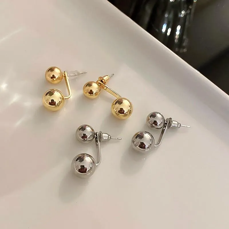 Dangle & Chandelier 2021 Contracted Metal Ball Modelling Temperament Women Earrings Fine Trend Geometric Senior Fashion Drop