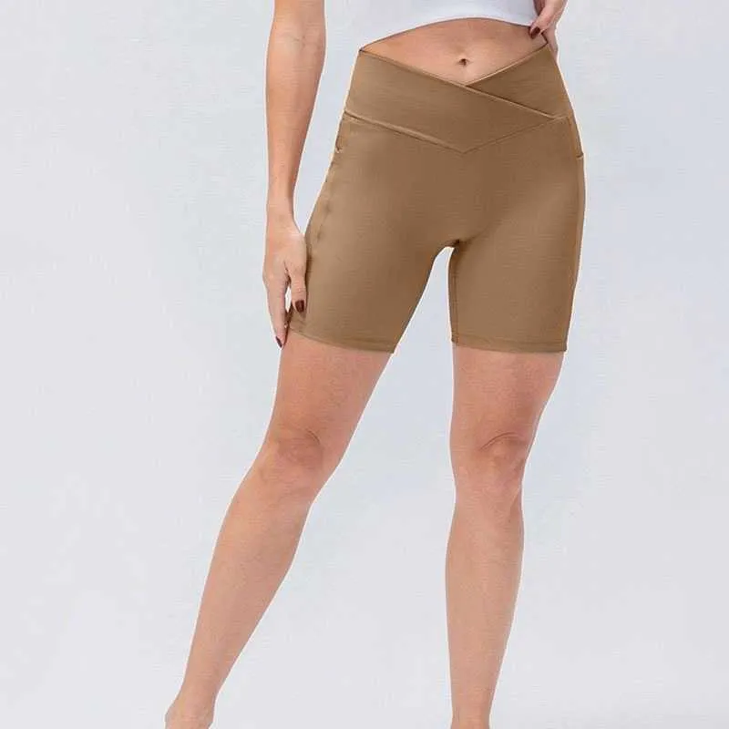 Cross Waist Running Three-part Pants Women