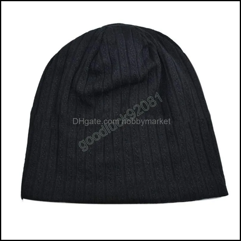 Women Autumn Beanies Knit Hat Men Woolen Cap Boys Thin Caps Knitted Pile Hat Girls Dome Hat