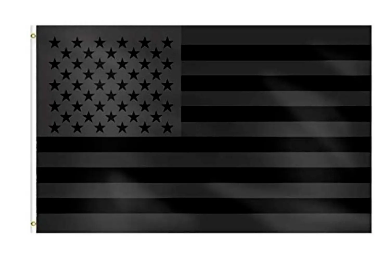 USA Pride Flags 3x5ft Black Double Sided Polyester Historical Banner No Quarter Given, Indoor