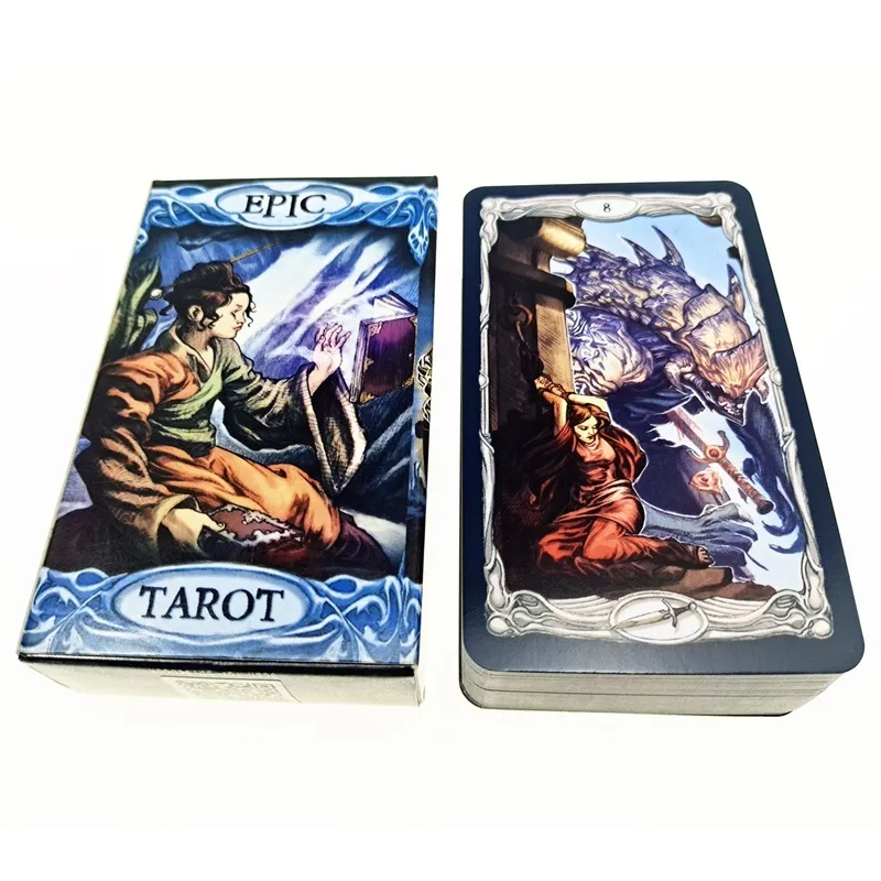 Epic Oracles Card مع دليل PDF English Tarot Deck Board Game for Adult Family Party Fate Fate