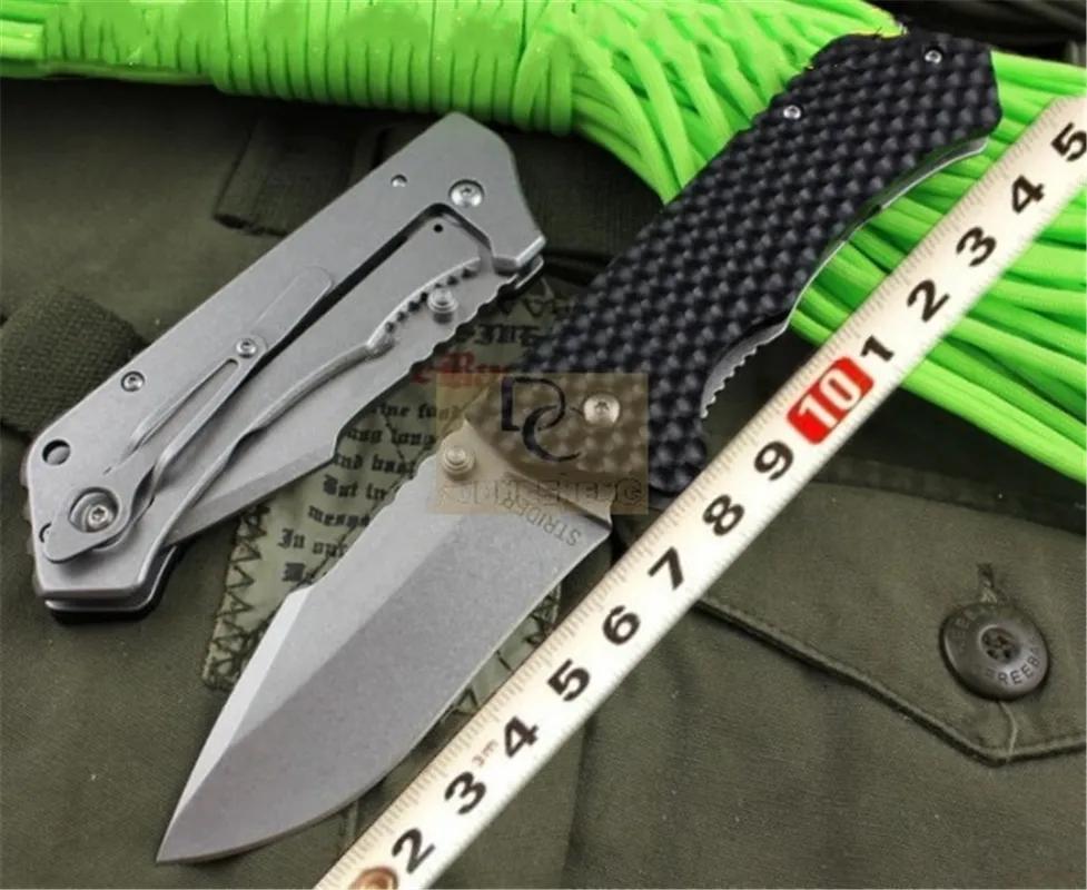 ST PT Large tactical fight Folding knife survival 440C blade Tunnel G10 handle outdoor camping hunting EDC tools