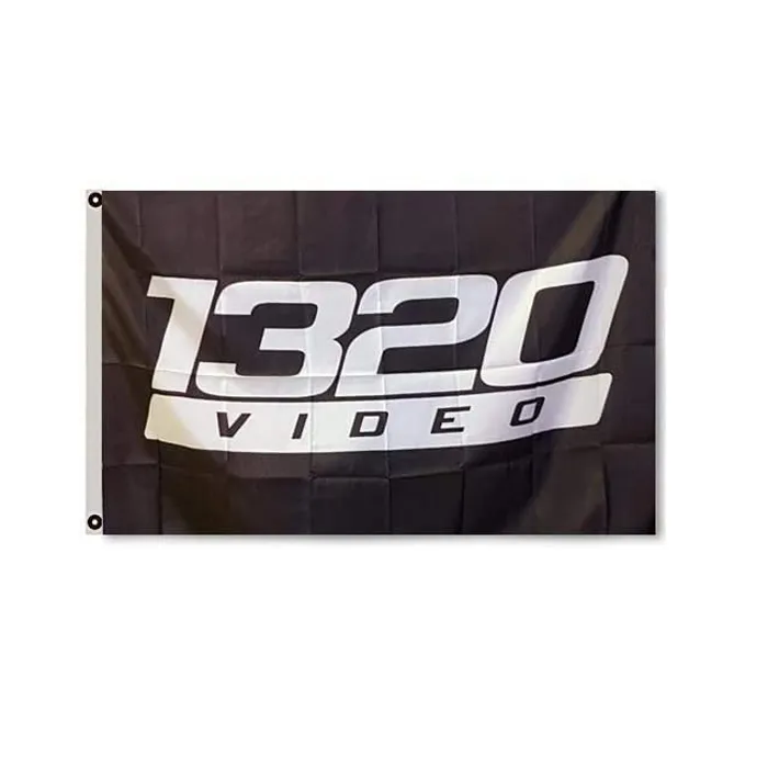 1320 Vided Racing 플래그 3x5ft 100D 폴리 에스터 빠른 배송 생생한 색상 높은 품질 2 개의 황동 그로밋