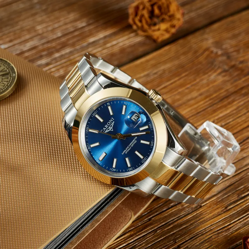 ZDR- 41 мм Мужские часы с полностью автоматическим механизмом Часы из нержавеющей стали женские 2813 Механические наручные часы водонепроницаемые Светящиеся часы подарки