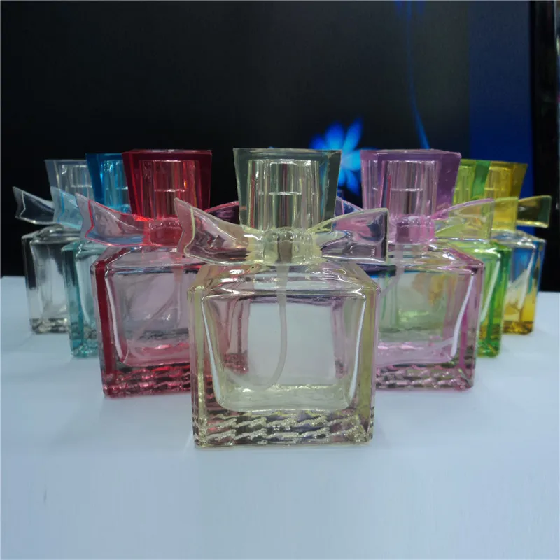 50 pcs/lot 30 ml peinture couleur verre bouteille de parfum 30cc rechargeable parfum atomiseur 1 OZ pulvérisateur