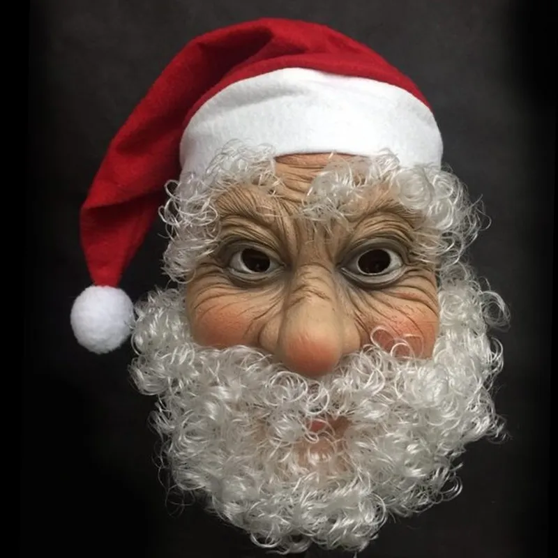 Merry Christmas Santa Claus Latex Mask Outdoor Ornamen Cute Santa Claus Costume Masquerade Wig Beard Girls Christmas Dress Up Xmas Party 200929 From Xue10 9.03 DHgate.Com