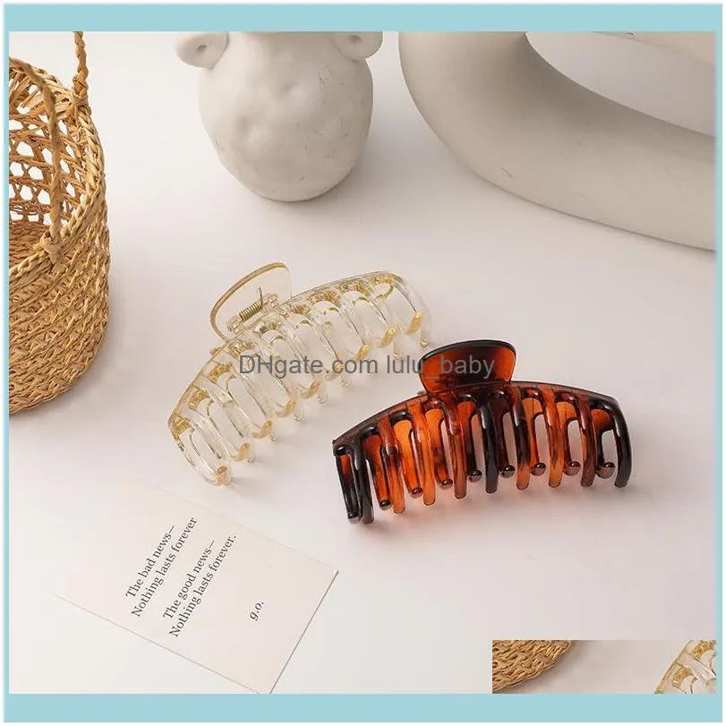 Clips Simple Geometry Elegant Multi Color Hair Accessories for Women Acrylic Fashion Jewelry Whole