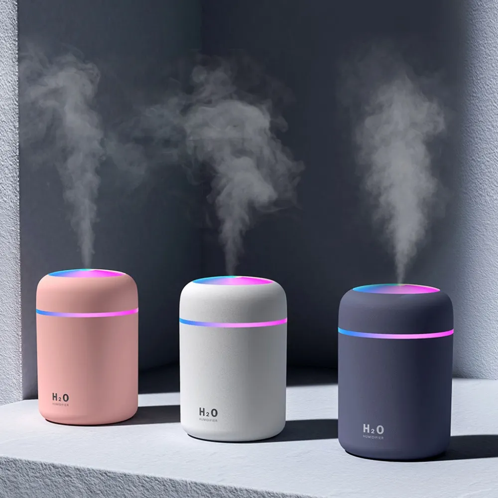 Portable 300ml Electric Air Humidifier Aroma Oil Diffuser USB Cool