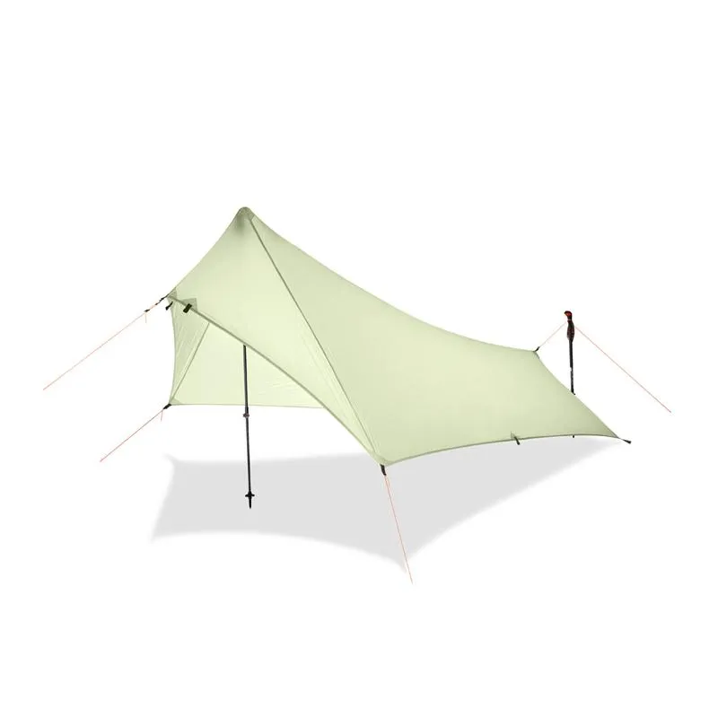 Tende e pensiline Tenda a pioggia ultra leggera Tarp, impermeabile 20D rivestimento in silicone in nylon in nylon camping rifugio pioggia, telo leggero