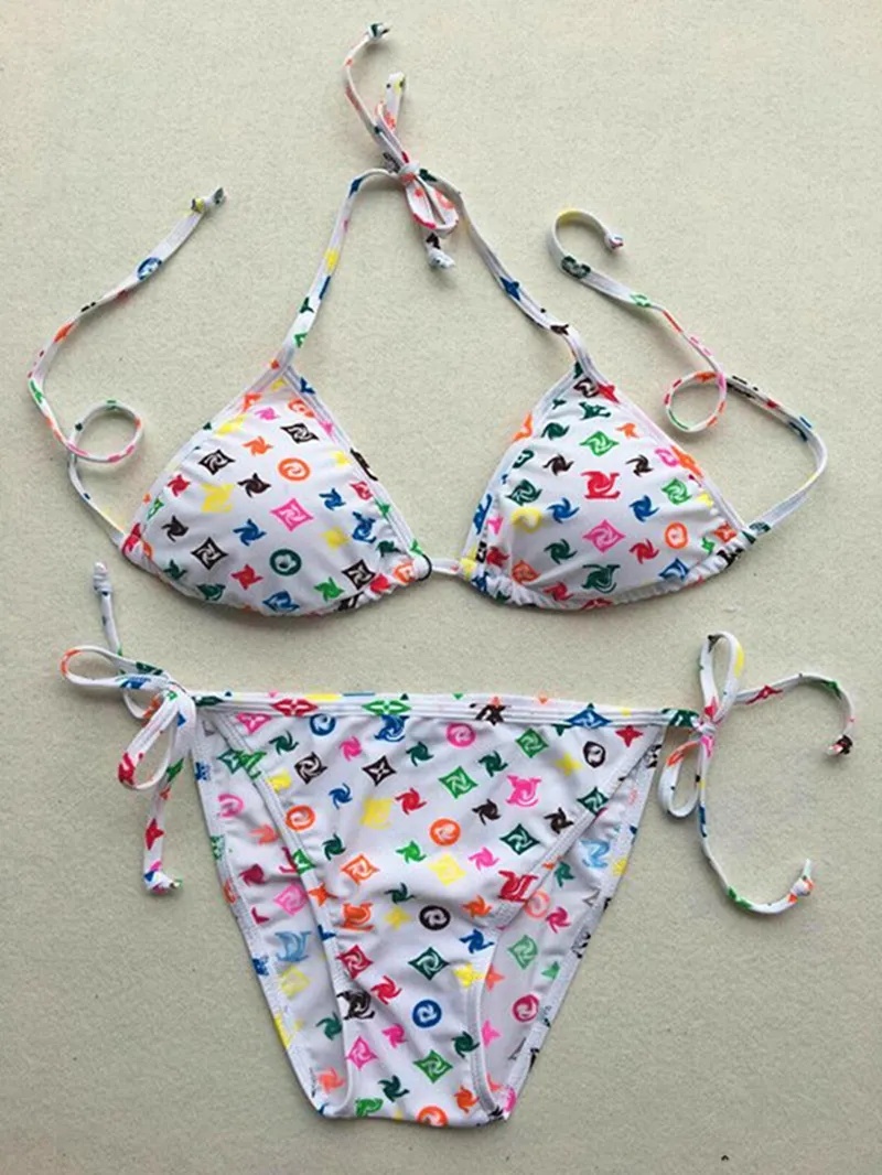 2022 badpak vrouwen bikini ontwerpers womens badpakken bikini set multicolors zomertijd strand badpakken wind lace up badmode