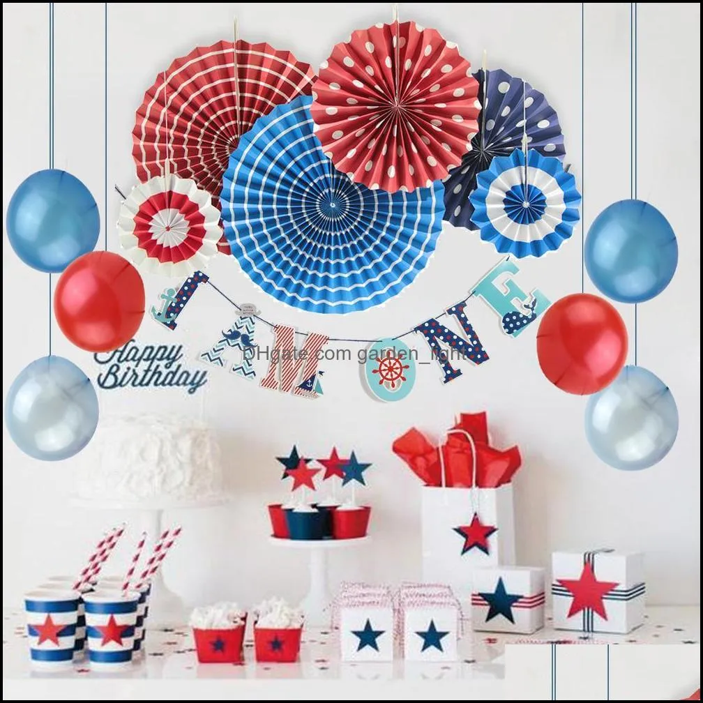 Event Festive Home & Garden/Set First Decoration Set I Am One Grommets For  Banners /Balloons /Paper Rosette Nautical Party Supplies Baby Birthday Hw  From Packing2010, $18.67