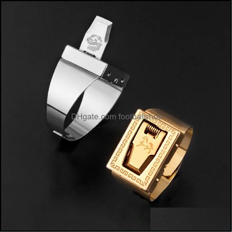 Solitaire Ring Rings Jewelry Personal Protection Invisible Safety Men And Women Self-Defense Fashion Womens Choice Y1124 Drop Delivery 2021