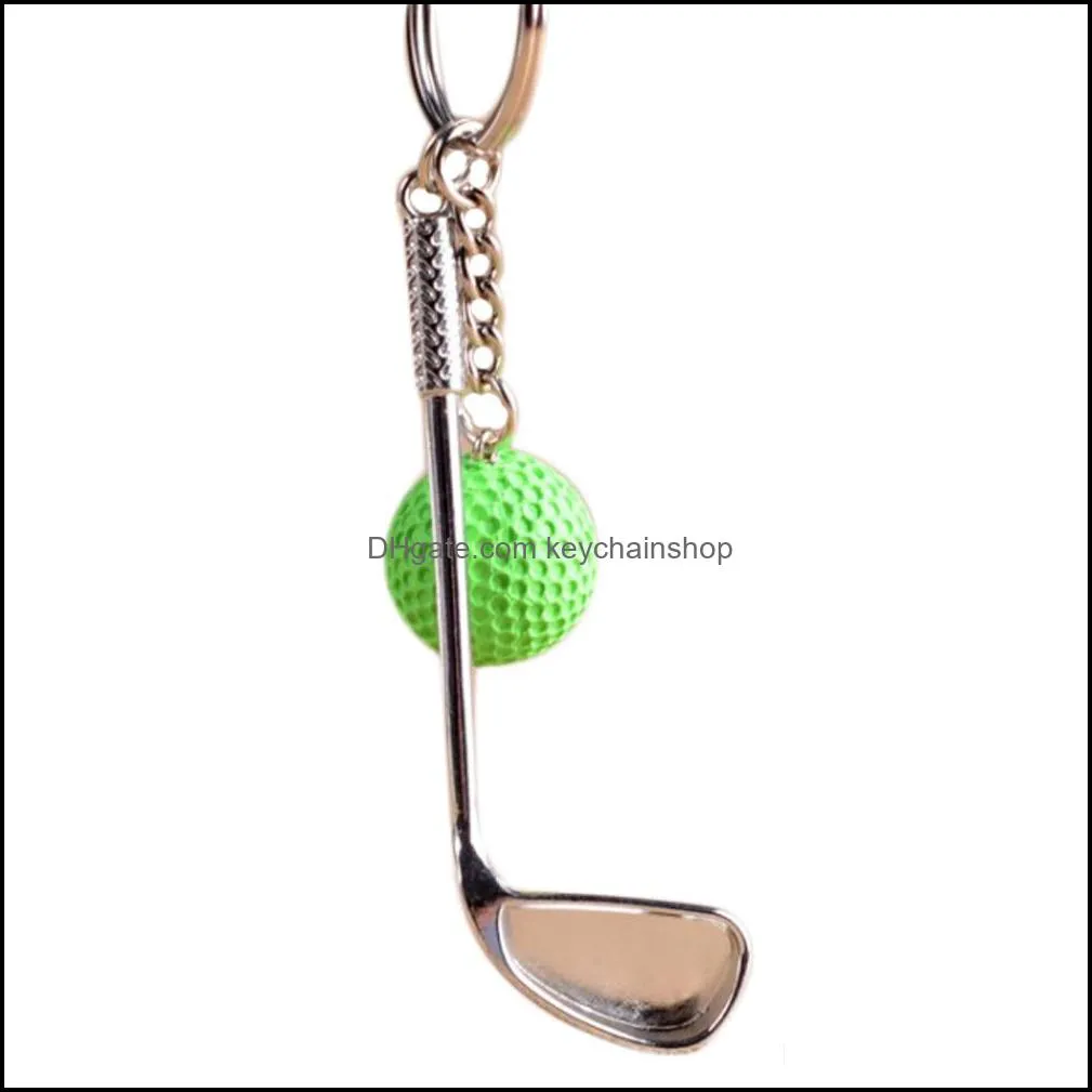 Golf Keychain Cute Key Ring Golf Club Key Chain Llaveros Hombre High Quality Portachiavi Chaveiro Feminino