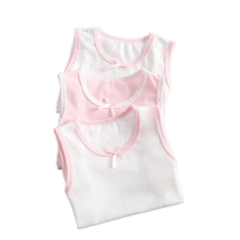 meisje mouwloze tanks vesten kids katoen kant kleding baby meisjes tops kleding voor 3-10 jaar kinderen 4095 02 210622