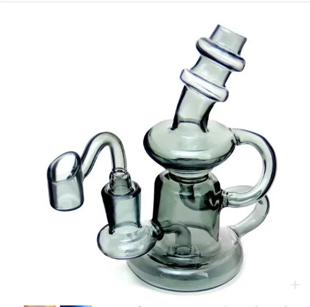 Recycler bong Pipa ad acqua Accessori per fumatori Narghilè Occhiali inebrianti Bong ad acqua Dab Rigs becher con ciotola da 14 mm