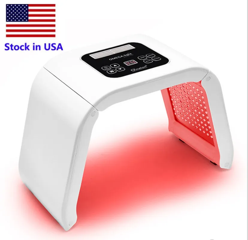 Stock in USA 7 Light LED Facial Mask PDT Light For Skin Therapy Beauty machine Face Skin Rejuvenation salon beauty equipment free shipping