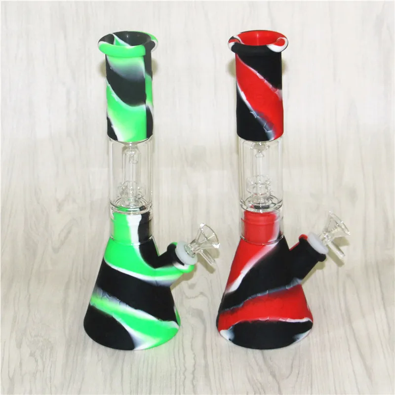 Wholesale Silicone Glass Bong Percolator With Bowl Ideal For Shisha