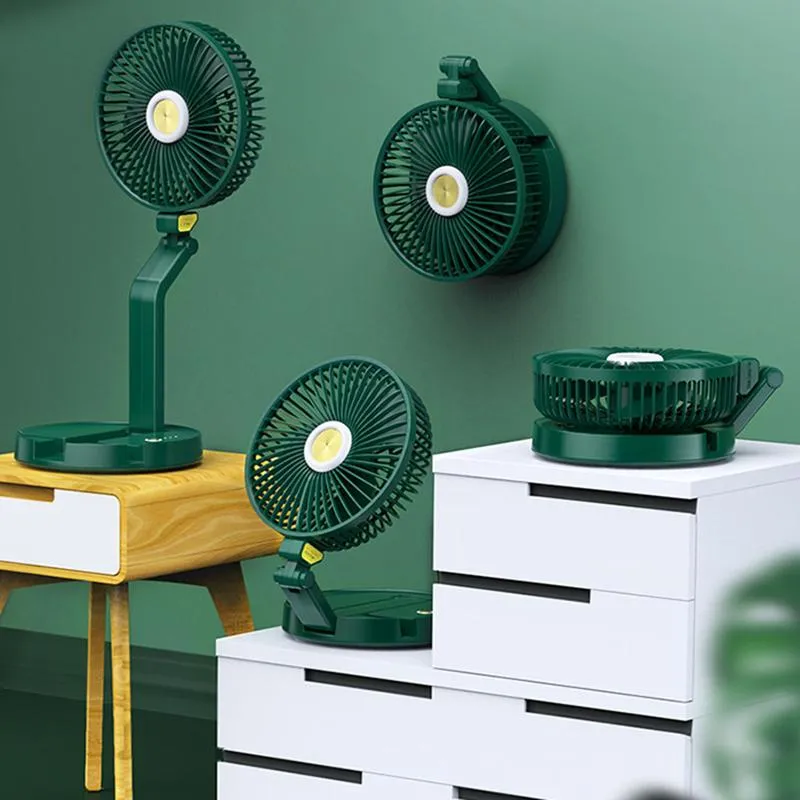 Outra decoração de casa mini ventiladores de mesa verde parede de rotação fixa e verde pendurado luminária de mesa de mão 7 polegadas 360 graus pequeno ventilador