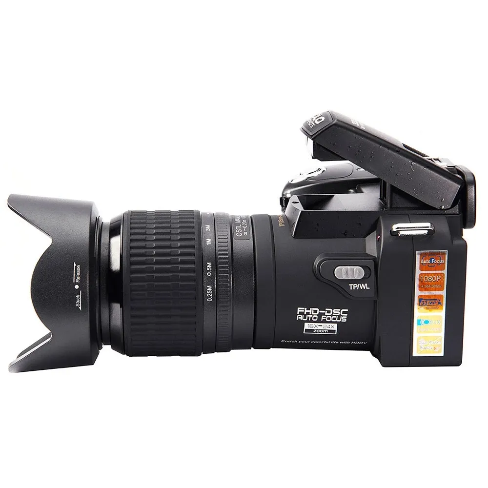 Professional HD Digital Video Camera - 33MP, 24X Optical Zoom, Auto ...