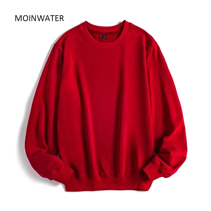 MOINWATER Femmes Casual Sweatshirts Lady Streetwear Sweats à capuche Femme Terry Blanc Sweat à capuche Tops Vêtements d'extérieur MH2002 210721