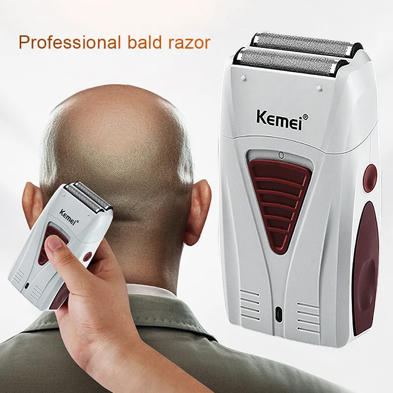 Kemei KM-3382 الرجال المهنية ماكينة حلاقة كهربائية محمولة مقص الشعر USB اللاسلكي الحلاقة لكلا الأطفال والكبار