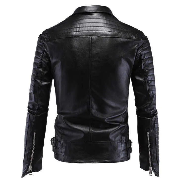 Boutique Punk Locomotive Multi-zip Leather Jacket Boutique Punk Locomotive Multi-zip Leather Jacket