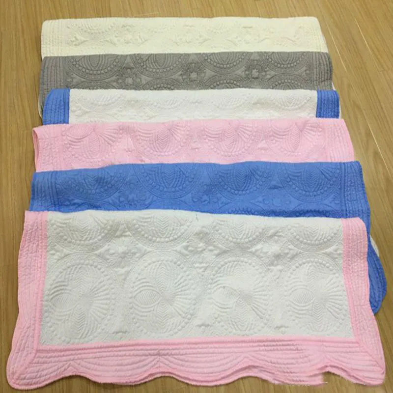 22 ألوان الطفل البطانيات القطن التطريز بطانية 90 * 115cm كشكش الرضع لحاف الرضع newbornblankets wll1075