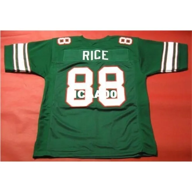 001 Mississippi Valley State Delta Devils # 88 Jerry Rice Custom College Jersey Rozmiar S-4XL lub niestandardowa Dowolna nazwa lub numer Jersey