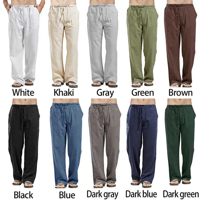 Breathable And Comfortable Mens Linen Drawstring Travel Pants Men Solid  Color, Multi Pocket Design, Plus Size, Straight Fit Perfect For Summer  Casual Wear Y0811 From Mengqiqi02, $12.43