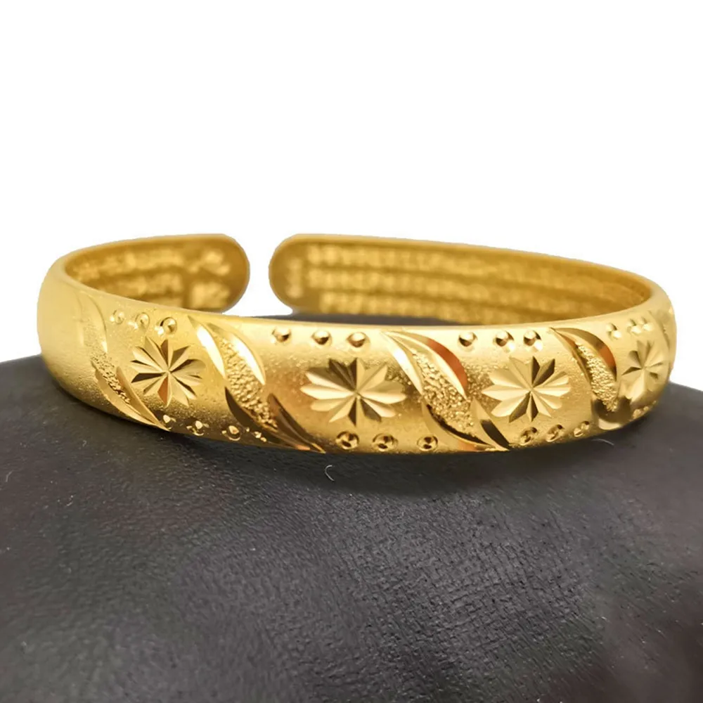 14K Gold Extra Wide Cuff Bangle