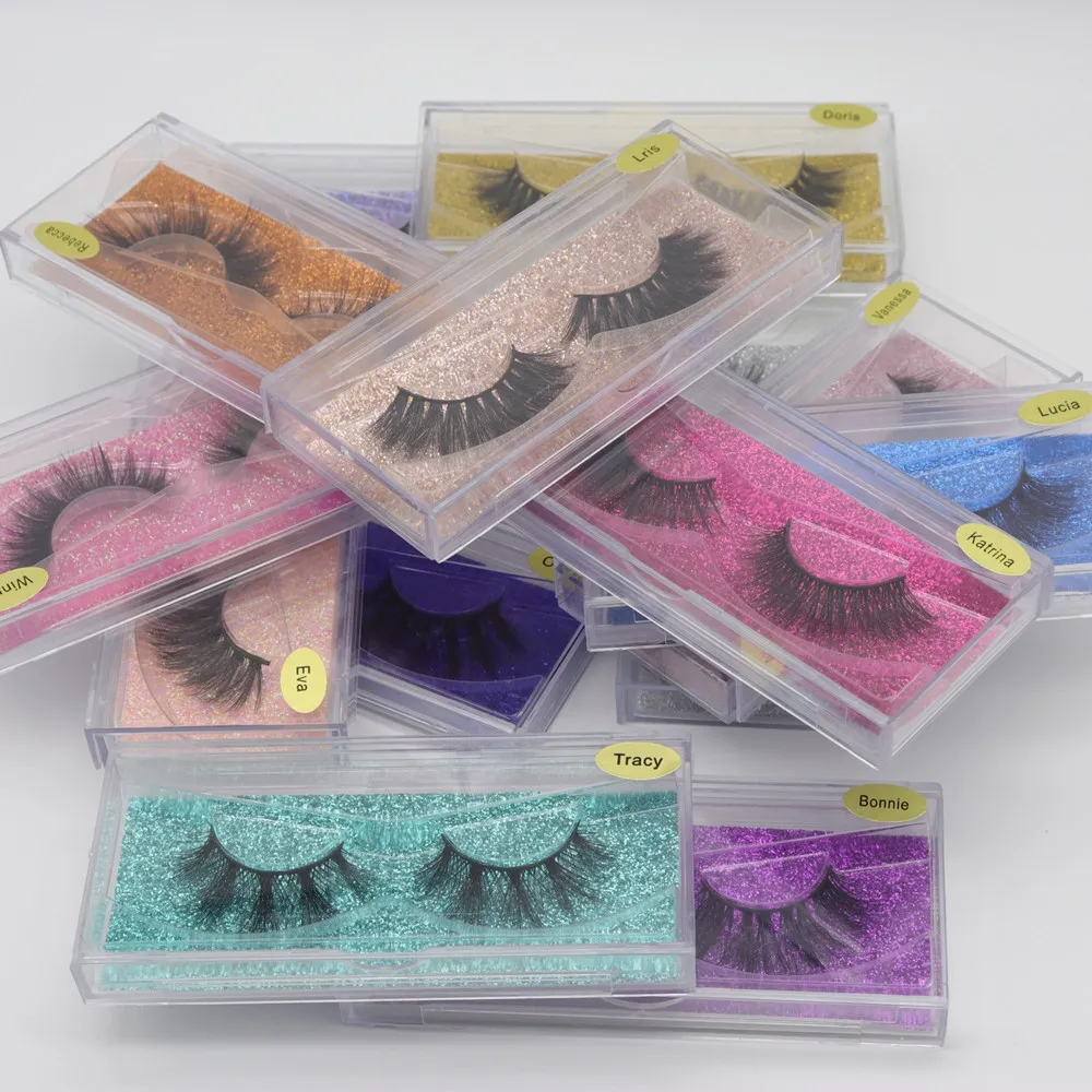 2021新しいラッシュ3DミンクのまつげのFaux Mink Lashes Minkは自然な厚い偽まつげアイメイクのフルストリップの誤ったまつげを伸ばします