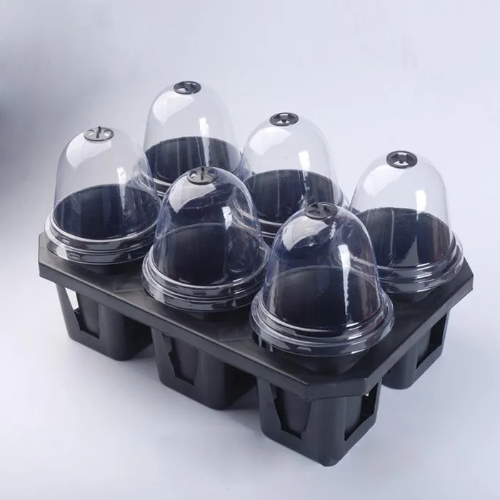 Plastic Transparent Planting Pot Lid Flower Pot Cap Cover for Home Gardens Tools Vientiane Bonsai Pots