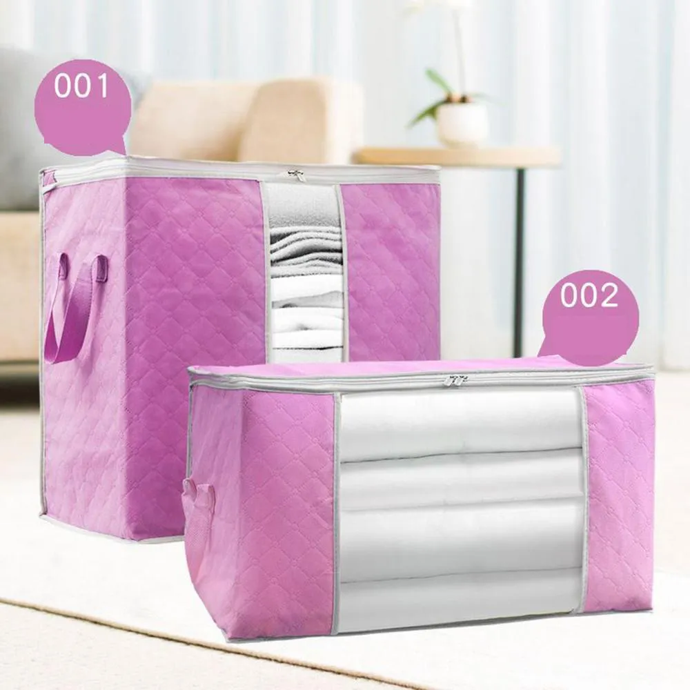 Portable Clothes Storage Bag Waterproof Folding Closet Organizer For Pillow Quilt Blanket Bedding Storages Box new