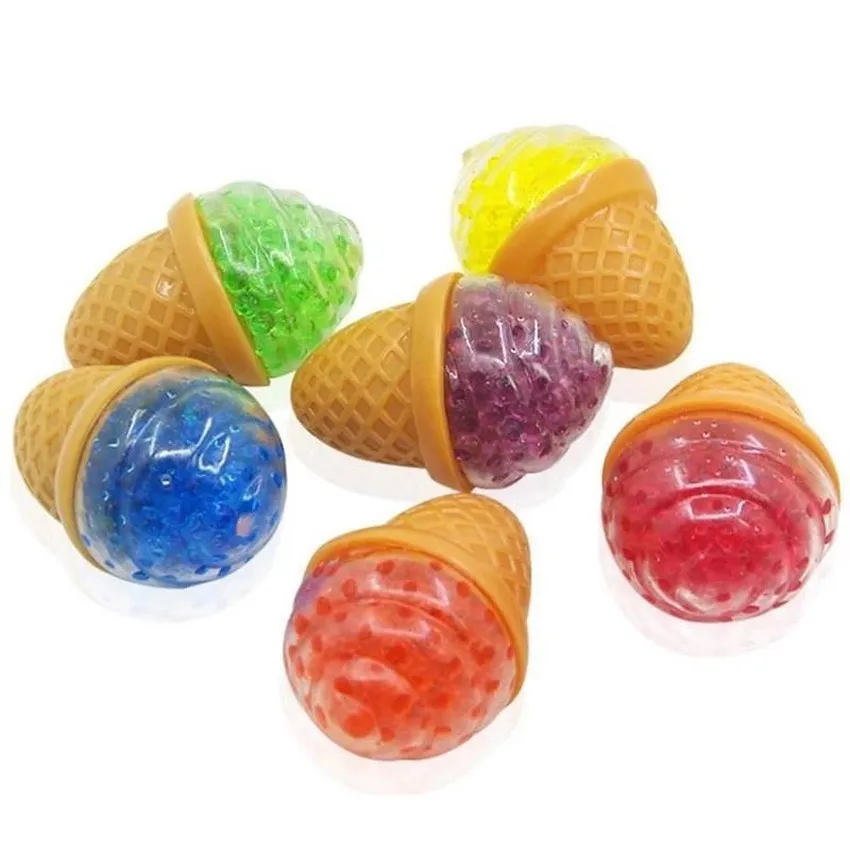 Giocattolo di decompressione Giocattoli agitati Gelato Uva Bolla Perlina Palla Giocattolo Squishy Sollievo dallo stress Spremere Tpr Pizzico Vent Regalo