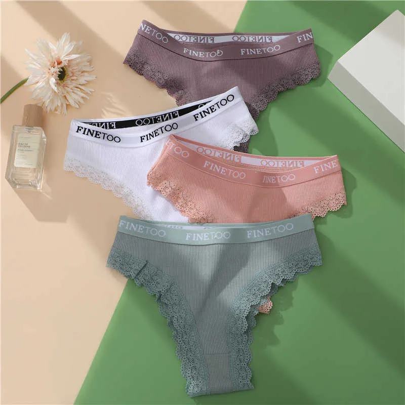 Cotton Panties For Women 3 Pack Sexy Lace Brazilian Style
