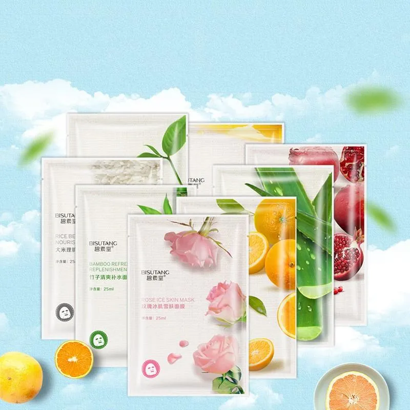 BISUTANG Fruit Plant Facial Mask Moisturizing, Oil Control, Hydrating