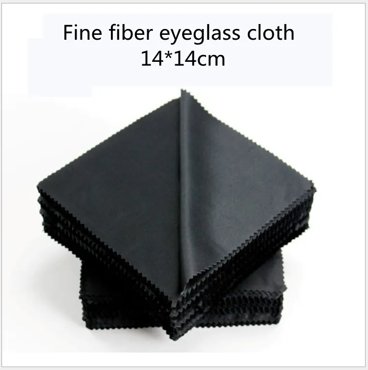 Panno per occhiali da 100 pezzi Panni per la pulizia in microfibra Occhiali per la pulizia Vestiti per lenti Occhiali da vista neri Accessori per occhiali