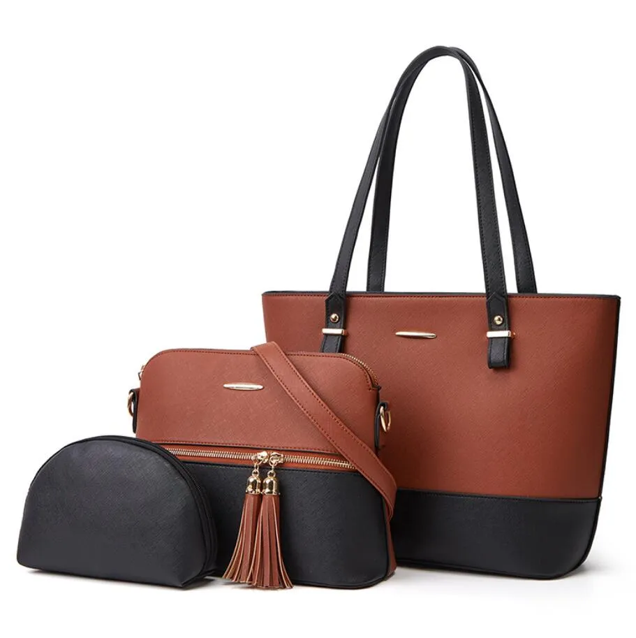 Fashion PU Female Bags Simple Style Color Matching... From  display picture 3