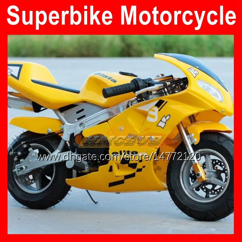 2021 Mini Trot Real Motorcycle Dwukroki Autobike 49 50 CC Kart Nowy Produkt Motobike Children's Holiday Prezenty Scooter Autocile Complete Racing Benzyna Moto Rower