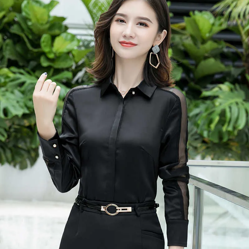 Ladies in sales satin blouses