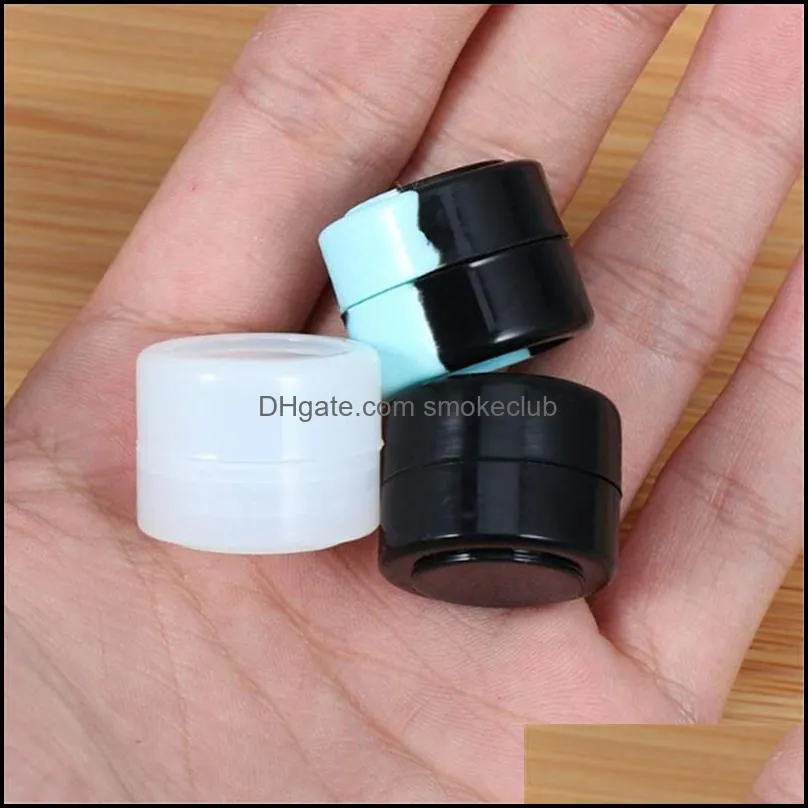 5ML Silicon Container Wax Jar Storage Box Multi Color Concentrate Box Food Grade Silicon Vaporizer Oil Tool DHL EMS Freeshipping