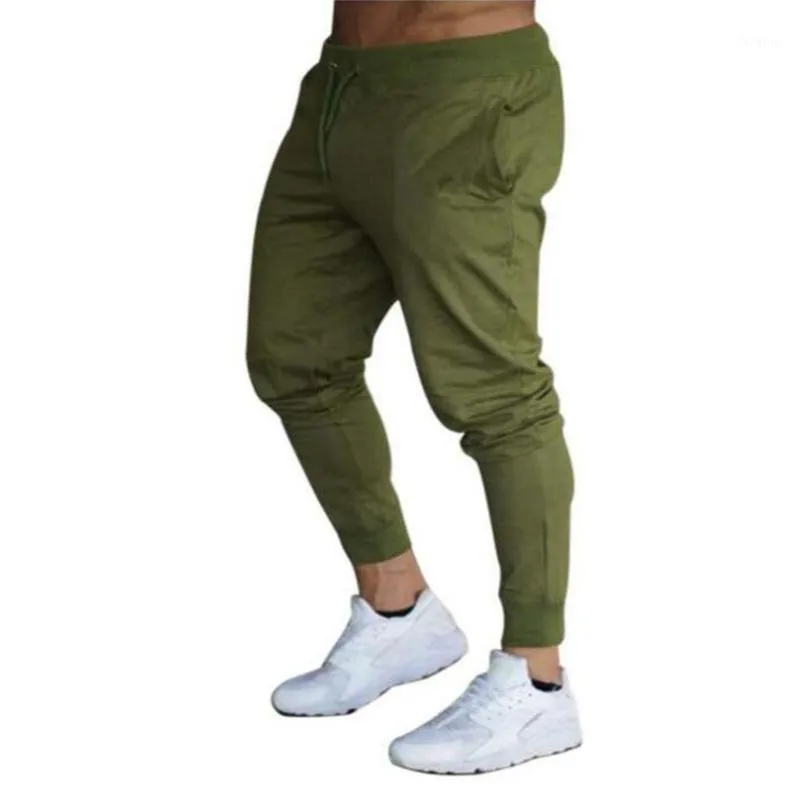 Herrbyxor Pantalones Elsticos informales Para Hombre, Ropa de Culturismo, Chandal, Corrier, Alta Calidad, Novedad 2021