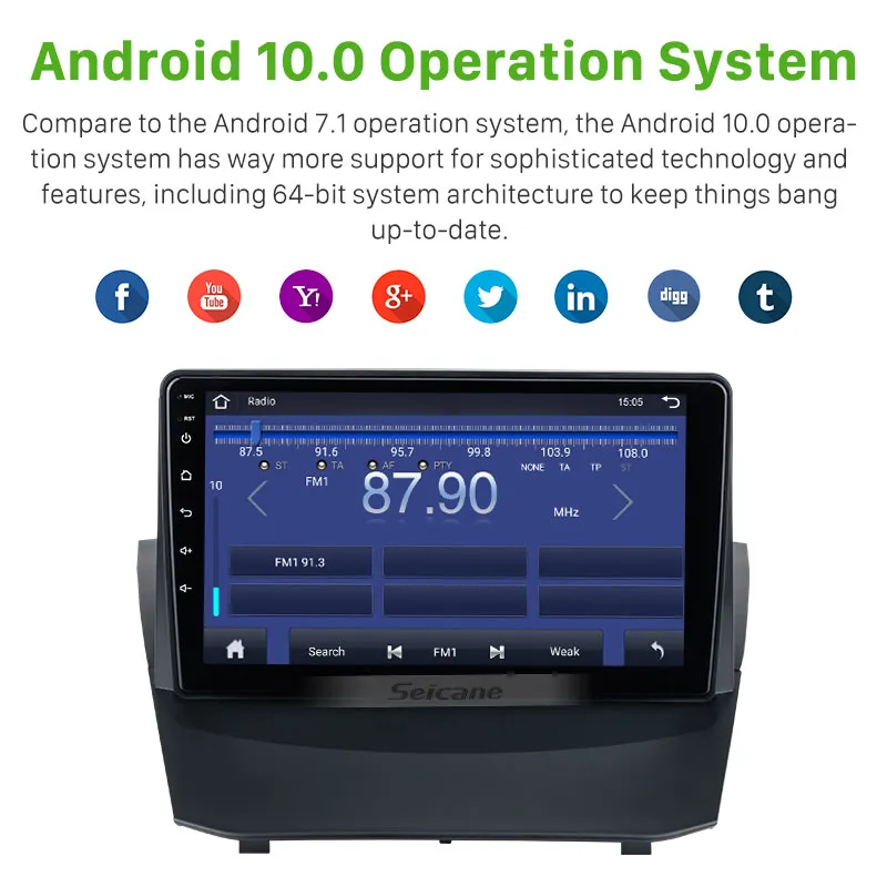  Android Auto Car Stereo Single DIN pantalla táctil Carplay  reproductor de DVD Sistema de 7 pulgadas Navegación GPS en Dash 1 DIN  Headunit Radio Bluetooth WiFi Mirrorlink Cam-in SWC CD LED