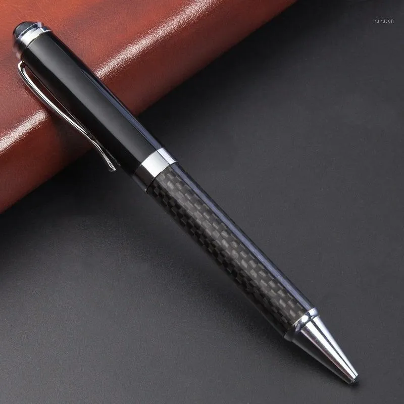 Ballpoint Pens Free Laser Lettering Gel Pen Carbon Fiber High-end Business Metal Gift