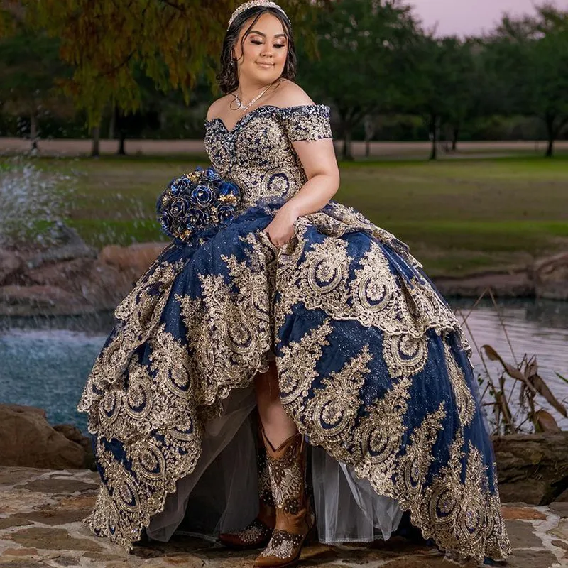 Indigo clearance quinceanera dresses